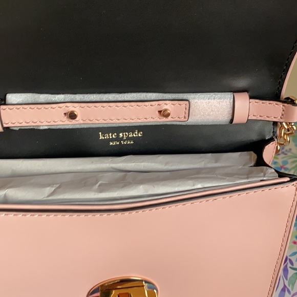 SOLD NWT Kate Spade Leather Two Tone Crossbody Bag - Picture 13 of 13